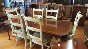 Thomasville Impressions Set of 6 French Style Dining Chairs and Table